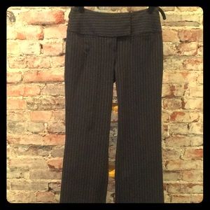 Pinstriped brown wool pant